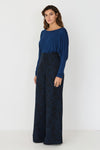 SKFK Kattalin Jumpsuit 2-in-1 Damen Bio Baumwolle Overall blau