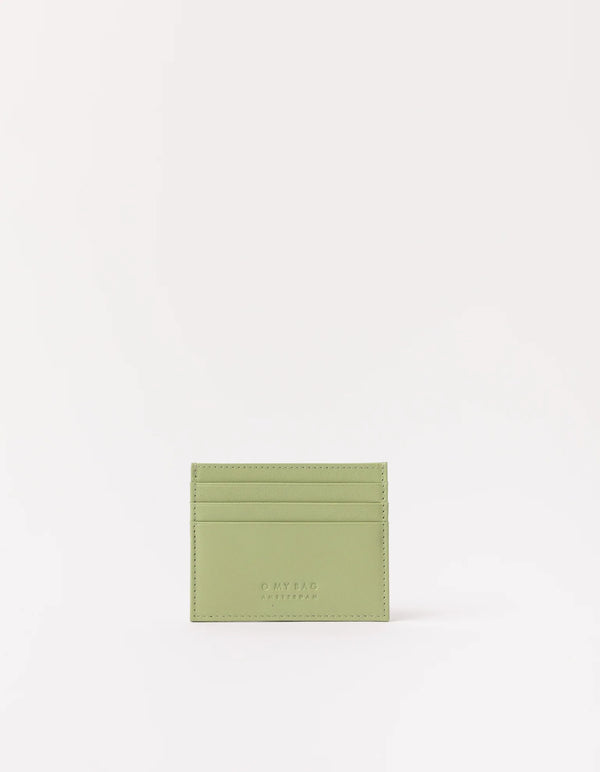 O MY BAG Mark´s Cardcase Maxi Tea Green Hellgrün Leder