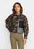Selfhood Cropped Shirt Damen Jacquard Denim Overshirt Jacke schwarz