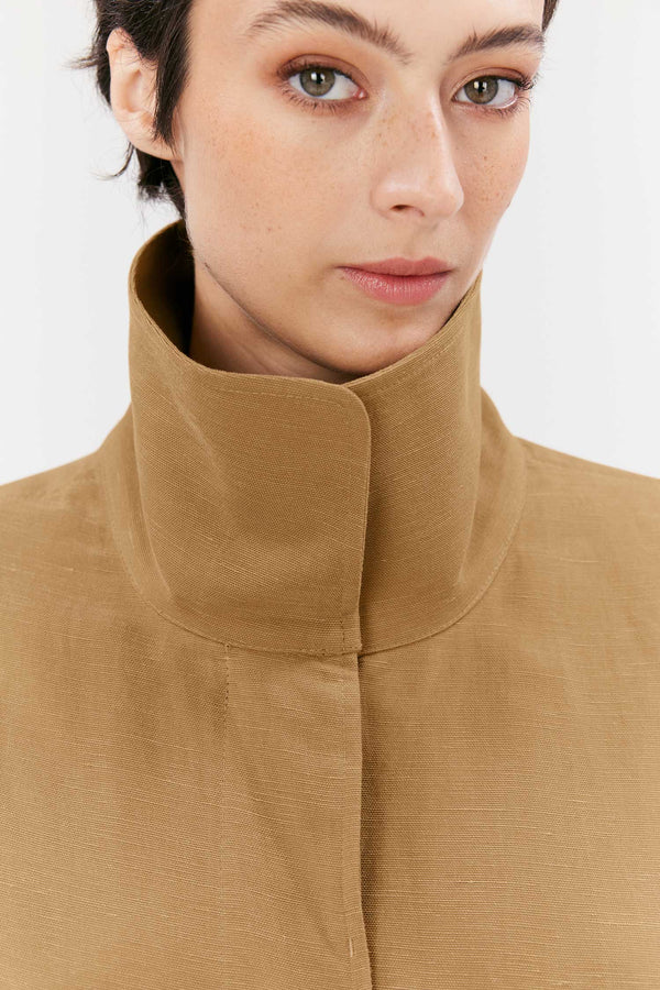Elvine Majlis Utility Jacket Damen Jacke Paperbag beige