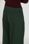 SKFK Mari Trouser Dark Green Damen GOTS Barrel Pants grün