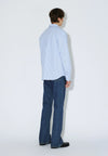Dr. Denim Wes Shirt Hemd Gestreift Herren Hellblau