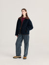 Bobo Choses Soft Reversible Sherpa Jacket Damen Wendejacke braun blau