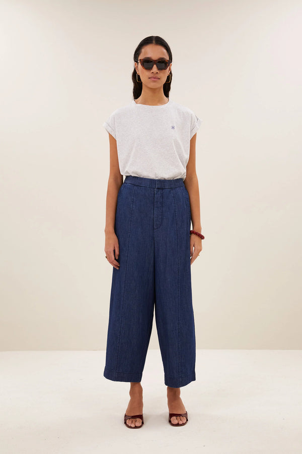 By-Bar Light Grey Melee Tobi Clover Top Damen grau