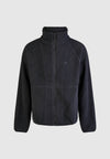 Cleptomanicx Flaneur Teddyfleecejacke Blue Graphite – Ansicht 1