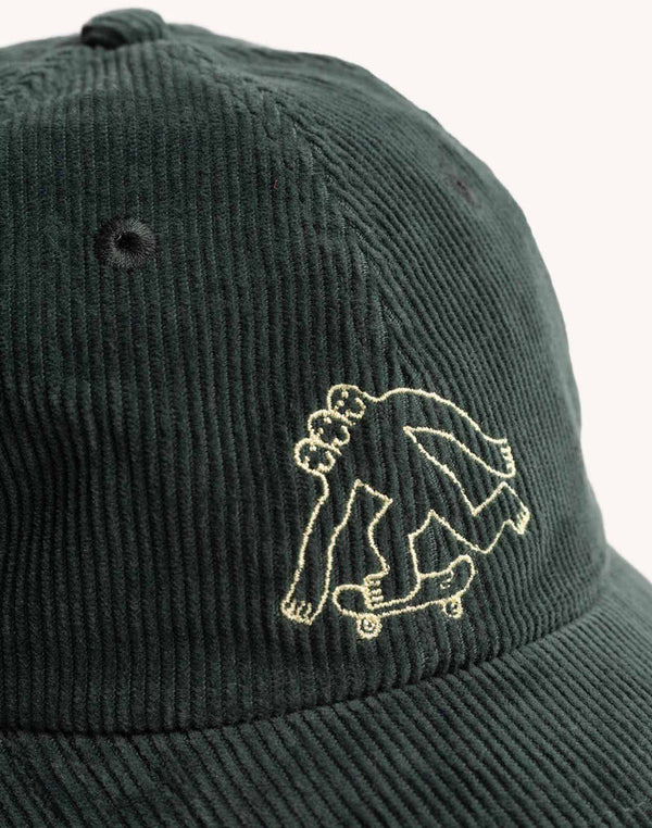 OLOW Cruising Six Panel Cap Lärchengrün – 3TTMAN Stickerei im Detail
