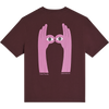 Bask in the Sun Look Tee Wine Herren T-Shirt Relaxed Fit weinrot