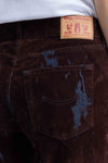 Kings Of Indigo Teruko Fudge Larissa Flock Damen Flared Hose braun