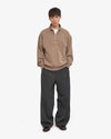 Colorful Standard Organic Quarter Zip Unisex Faded Khaki