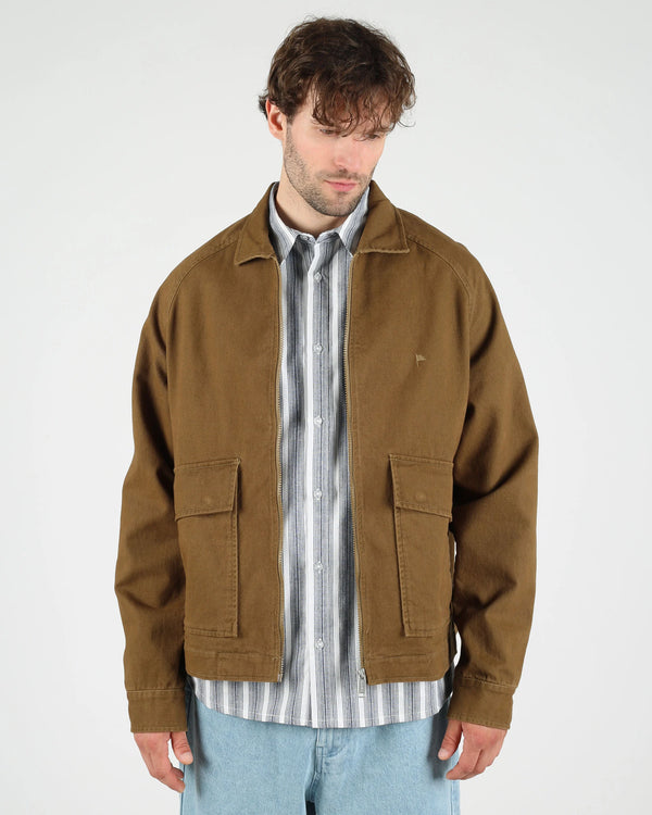 WEMOTO Cotton Twill Jacket Olive Jacke Herren braun
