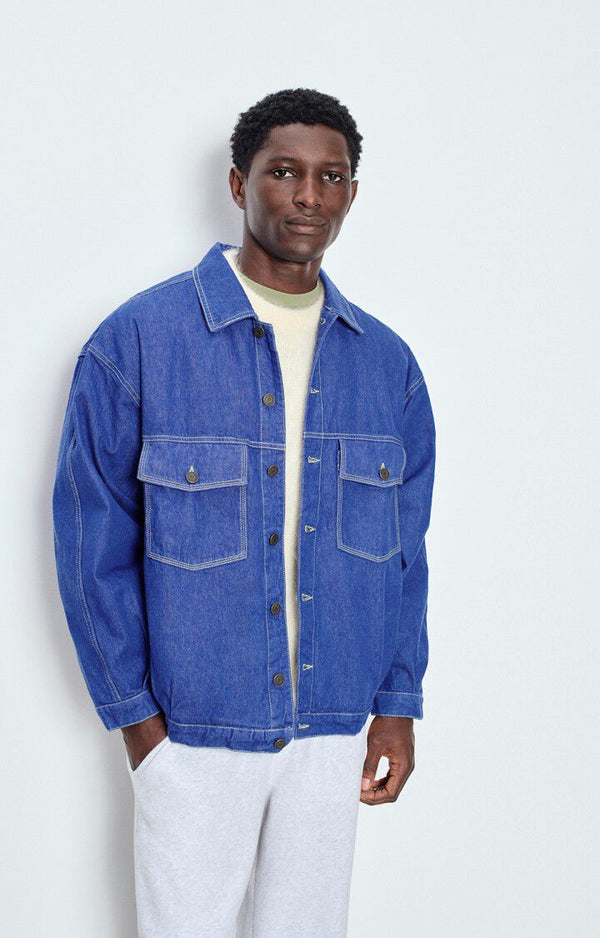 American Vintage Indigo Grezbay Jacke Herren blau