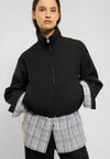 Elvine Enya Overshirt Black Melange Damen Jacke Blouson schwarz