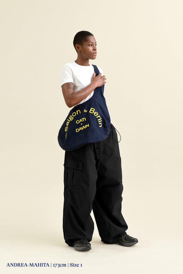 DAWN MAY MAY Cargohose Schwarz – Ansicht 2