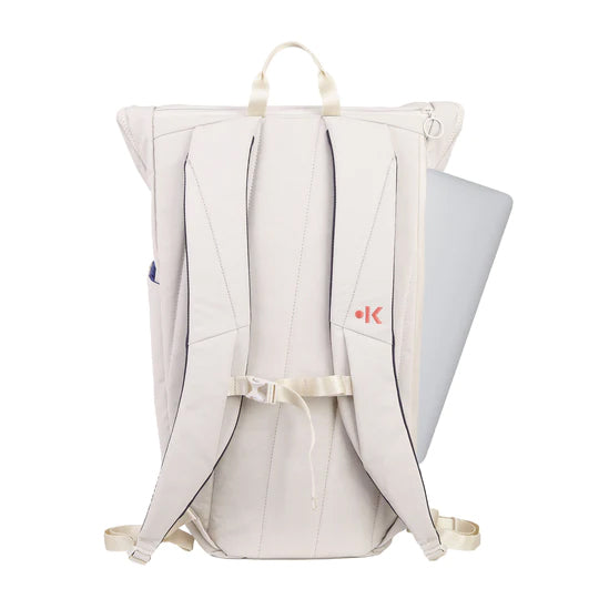 kaala Inki Backpack Yoga Rucksack Rolltop birch neutral weiß