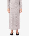 Obey Noise Midi Skirt Damen Rock Blanc weiß multi