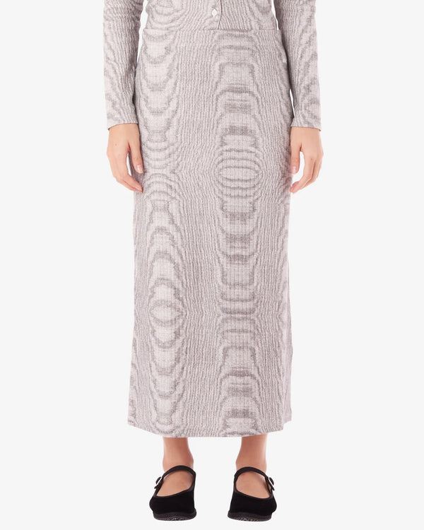 Obey Noise Midi Skirt Damen Rock Blanc weiß multi