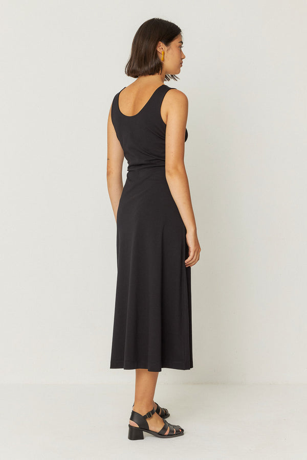SKFK Kala Dress Damen Midikleid schwarz