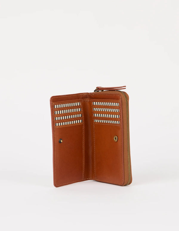 O MY BAG Jett Wallet Cognac Classic Leather Braun Leder