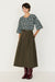 SKFK Eloisa GOTS Skirt Taupe Damen Midi Rock taupe