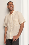 About Companions Klaas Shirt Kurzarmhemd Herren vintage gelb