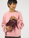 O MY BAG Sienna Mini Dark Cherry Soft Grain Leather Handtasche Leder kirschrot