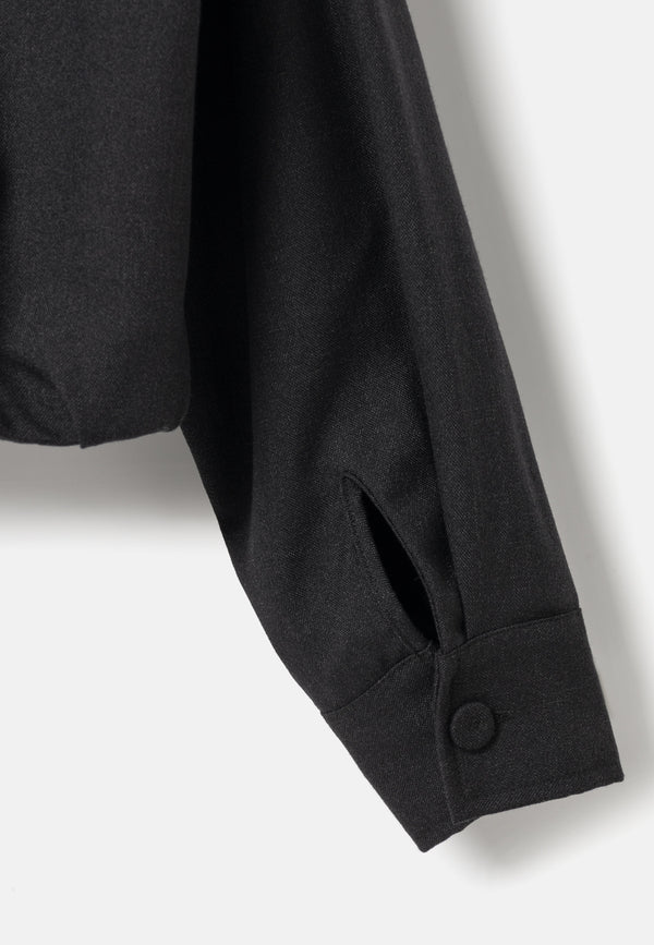 Elvine Enya Overshirt Black Melange Damen Jacke Blouson schwarz