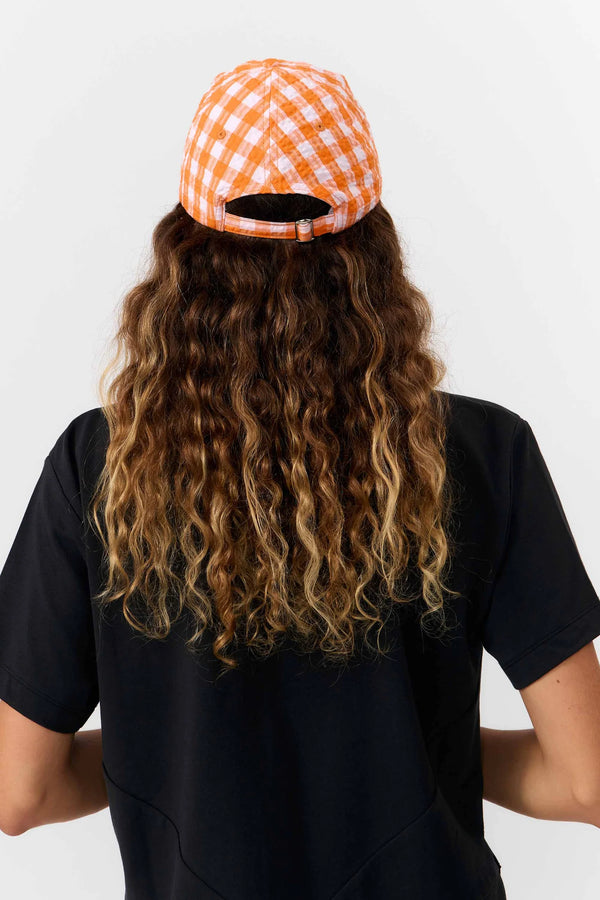 Suite 13 Check Orange Aura Cap Unisex orange