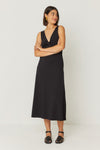 SKFK Kala Dress Damen Midikleid schwarz