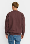 Revolution Dustpurple Loose Crewneck Sweatshirt Pullover Herren kastanienbraun