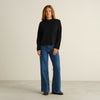 Dedicated Limhamn Sweater Base Black Damen Pullover Bio Baumwolle schwarz