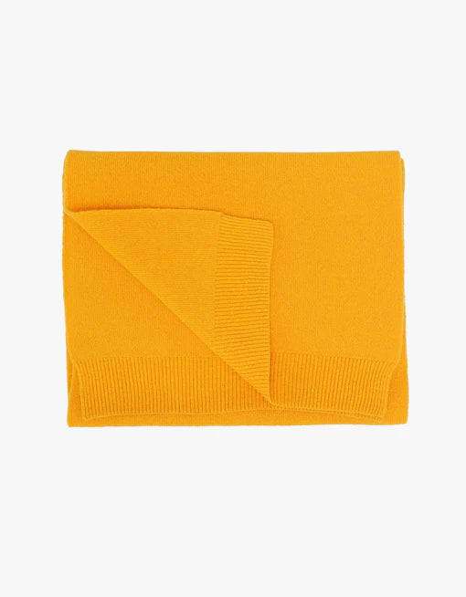 Colorful Standard Merino Wool Schal Damen Burned Yellow gelb
