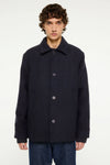 Elvine Ciaran Wolltwill Jacket Navy Melange Herren Wolljacke blau