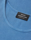 Mads Nørgaard Bright Cobalt Rib Cotton Bruce Tanktop Unterhemd Herren blau