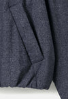 Elvine Enya Overshirt Navy Melange Damen Jacke Blouson blau