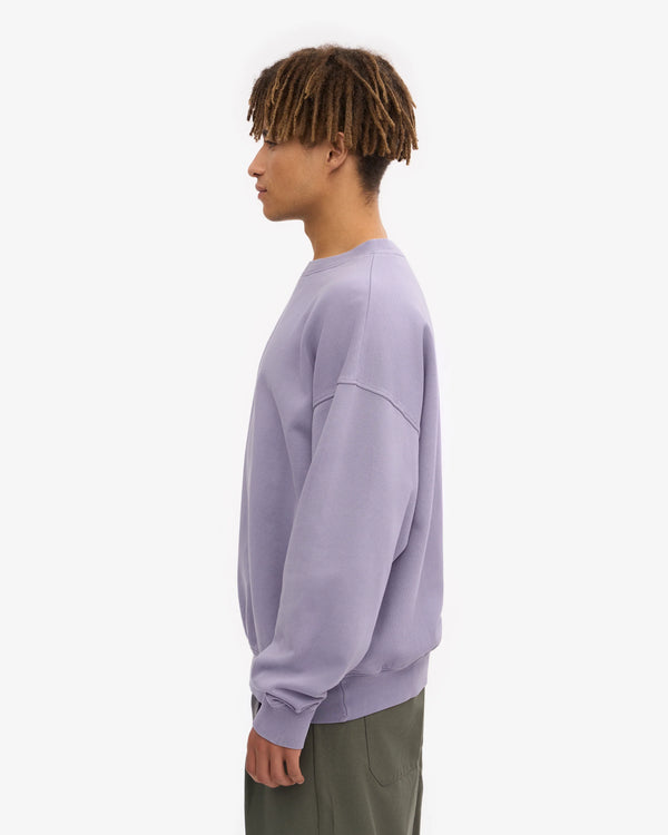 Colorful Standard Purple Jade Oversized Organic Crew Pullover Herren lila