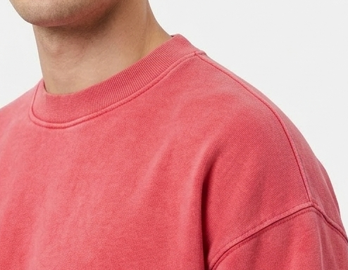 Colorful Standard Faded Red Oversized Crew Sweatshirt Rot