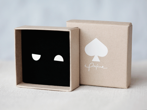 Pikfine Ohrstecker Moon aus Silber