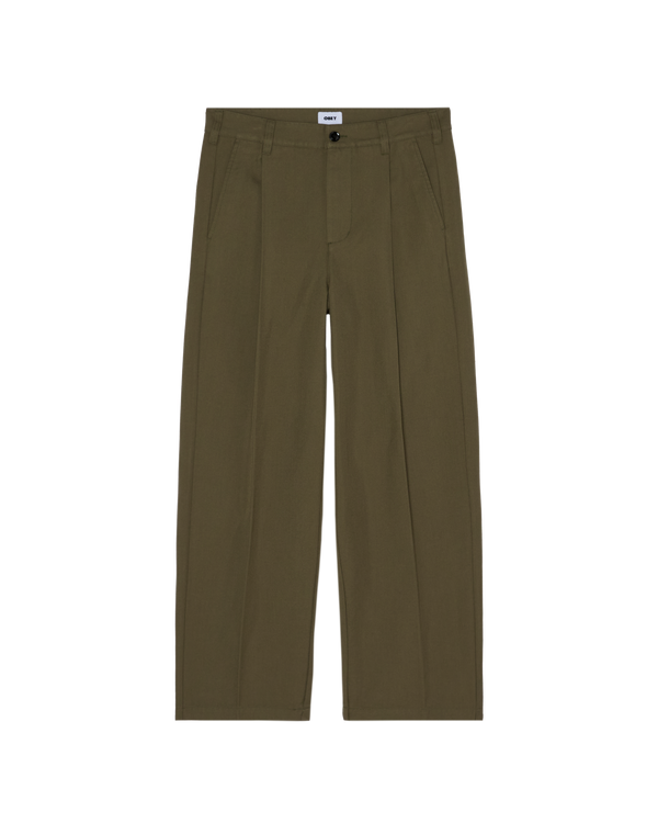 Obey Dean Pleated Pants Stone Gray Herren Bundfaltenhose ocker braun