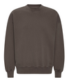 Colorful Standard Faded Mud Oversized Crew Sweatshirt Unisex olivbraun