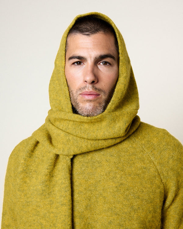 Homecore Baby Hood Green Haze Strickkapuze Unisex grün