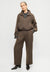 Elvine Admira Pants Brown Melange Damen Bundfaltenhose braun