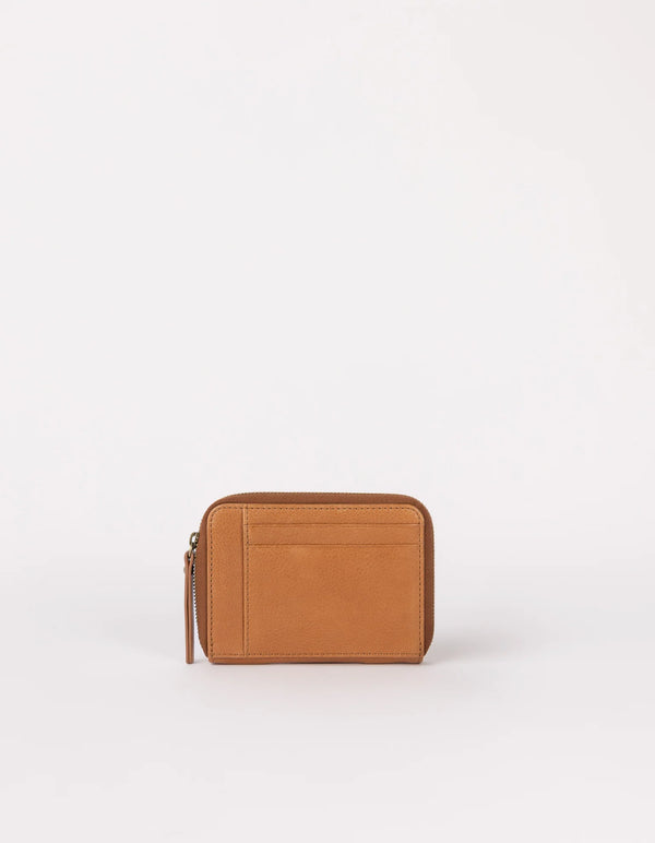 O MY BAG Robbie Wallet Wild Oak Soft Grain Leather Braun Leder