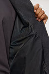 Elvine Ylve Wool Jacket Dark Grey Melange Herren Bomberjacke grau