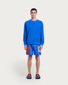 Homecore Aquae Cobalt Blue Frottee Sweatshirt Herren Blau