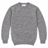 Harley of Scotland Herren-Wollpullover Grau meliert Vorderansicht