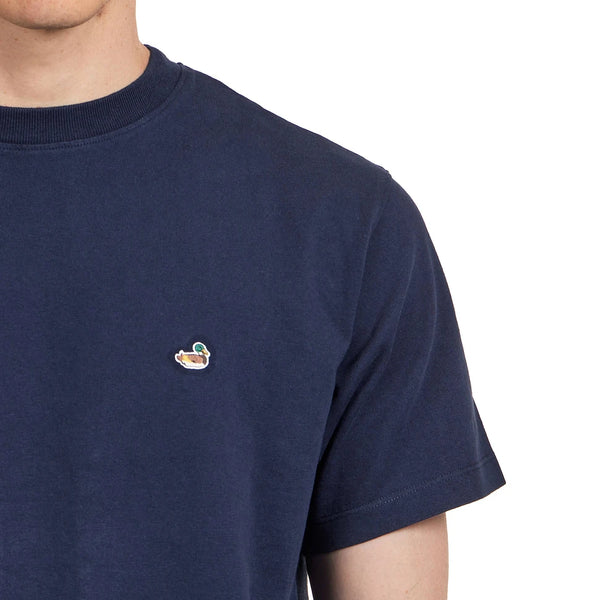 Edmmond Studios Duck T-Shirt Plain Navy Herren – Produktansicht 4
