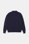 Edmmond Studios Wool Polo Navy – Rückansicht
