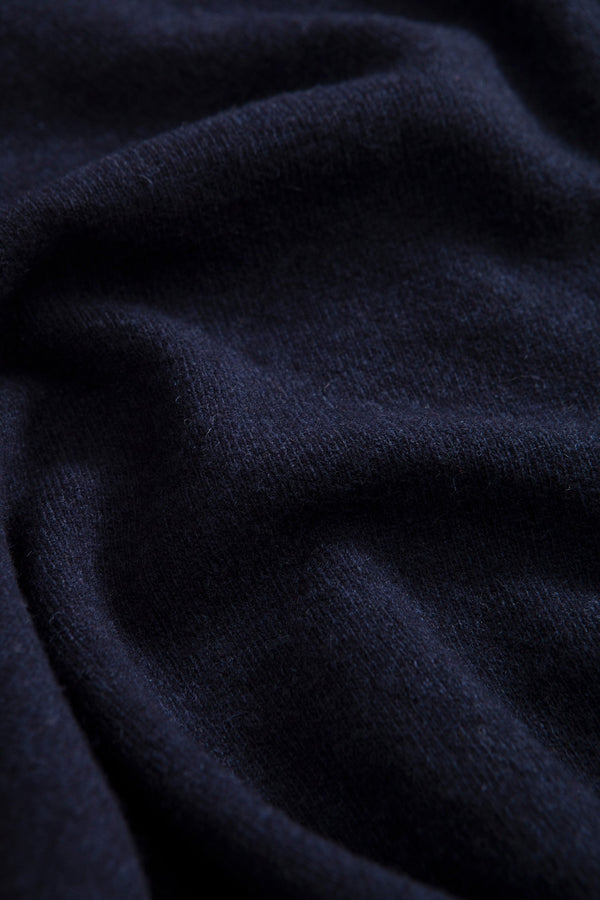 Edmmond Studios Wool Polo Navy – Strickdetail