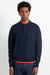 Edmmond Studios Wool Polo Navy – Kragen und Passform