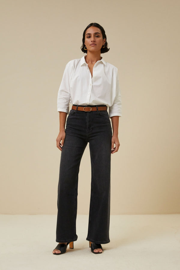 By-Bar Bella Belt Damen Gürtel Leder black schwarz